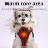 Pet Dog Winter Warm Plush Coat Fleece Hooded Puppy Reflective Winter Clothing Dog Cat Clothes Warm Cotton Vest Hooded Fur Collar