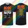 2025 New Men T Shirt Casual AC Pwr Up World Tour DC EUROPE 2025 T-shirt Graphic Summer Short Sleeves Cool HIPHOP PUNK Tee
