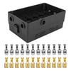 Authentic Car Blade Fuse Holder Relay Socket Black Box 18 Way Blade Fuse Holder Car Automotive urance For Automotive Marine