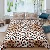 Leopard Bedding Set Queen King Soft Bedclothes Twin Bohemian Print Duvet Cover with Pillowcase Polyester Quilt Cover for Adults