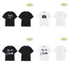 T-shirt a maniche corte larga casual sportiva da coppia con stampa nave da crociera Alcatraz del marchio trendy americano Corteiz