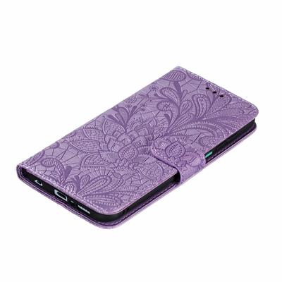 Koronkowy kwiat skórzany portfel z klapką etui na xiaomi Poco X3 Pro X4 czerwony mi uwaga 11 Pro 10S 11S 9S 8T 7 6 8 10 Pro 7A 9A 9C mi A2 12 9 Lite okładka w stylu książki