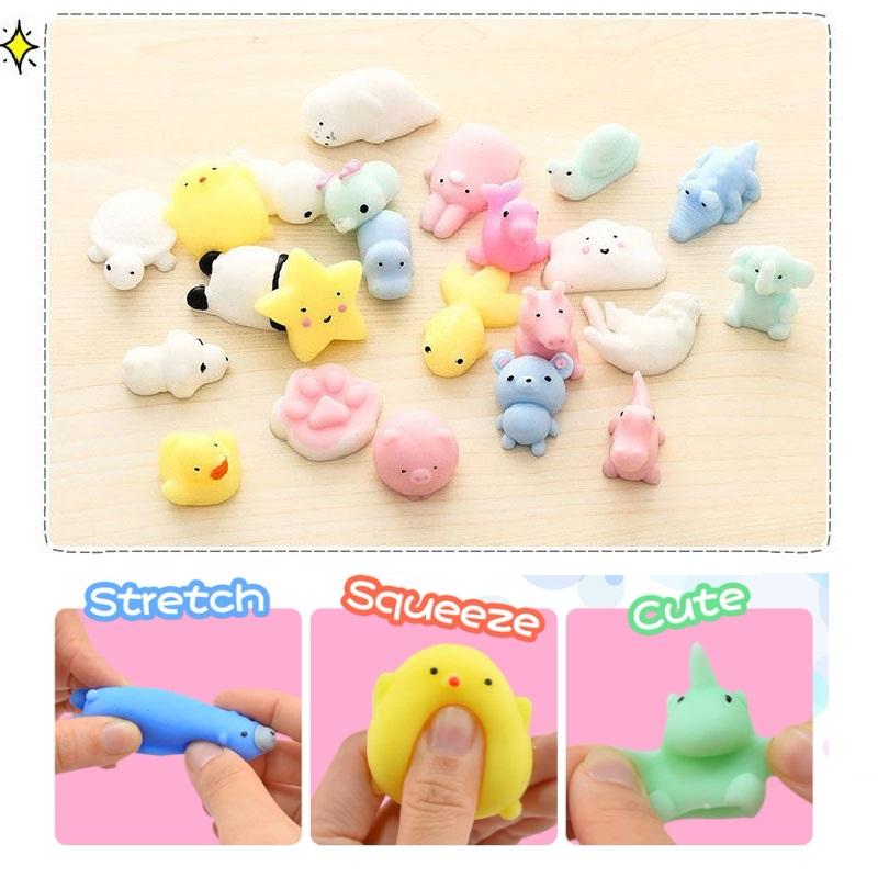 Squishies 10 Stück Mochi Mini Stressabbau Tier Quetschspielzeug Als Preis Kinder Simulation Entspannende Stimmung Drücken Druck reduzieren