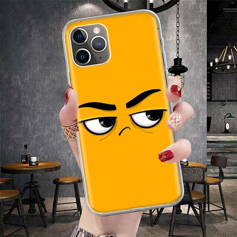 Funny Face Cute Soft Phone Case For IPhone 11 17 Air 16E 16 Pro Max 15 + 14 Plus 13 Mini 12 Apple 7 SE 8 Fundas Coque 11 17 Air