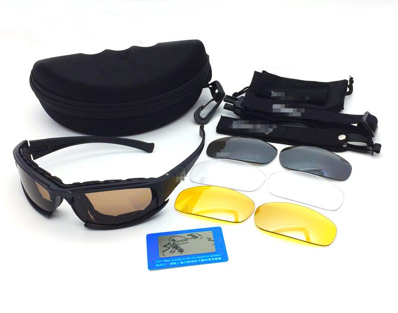 

Набор тактических солнцезащитных очков с поляризацией и очков ночного видения (7-частный) для стрельбы и использования в CS полевых условиях