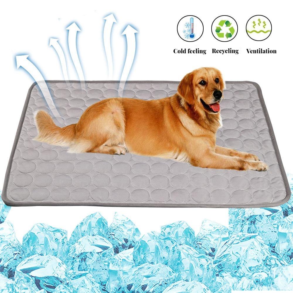 Pet Ice Silk Mat Dog Mat Summer Cool Mat Cooling Breathable Cat Cool Mat Cooling Supplies Small Large Dog Pet Mat