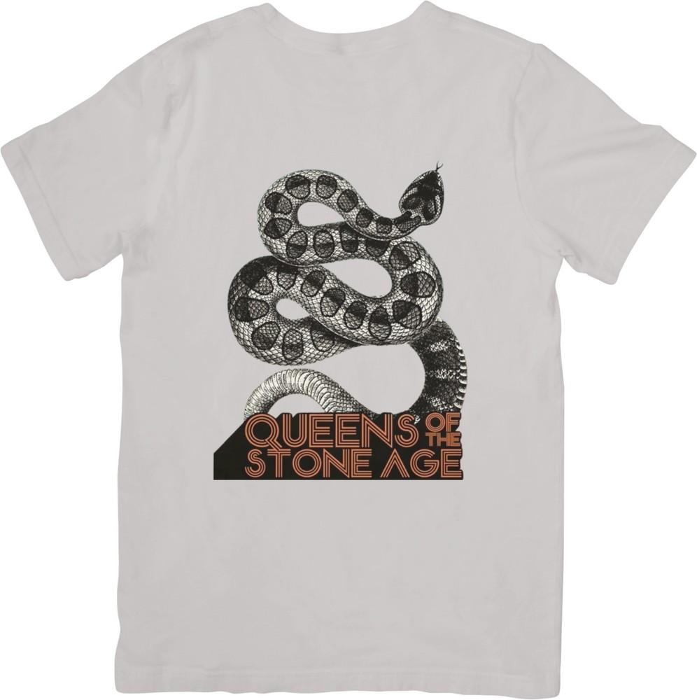 

Queens of the Stone Age Music White Cotton Shirt Gift For Fan Unisex T-Shirt 5XL різнокольоровий