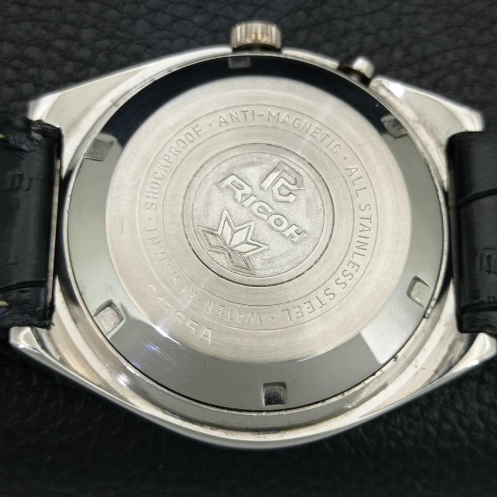 VINTAGE RICOH R31 AUTOMATIC JAPAN MENS BLACK COLOR DIAL WATCH a707905-1
