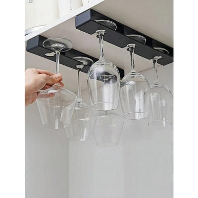1 Stück Haushalt Hitzebeständig Praktisch Display Glasbecher Hängend Bohrlos Glasbecher Extra Dicke Halterung Zuhause