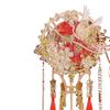 Double-Sided Round Wedding Fan Bridal DIY Kit - Happy Fan for Xiuhe Dress Wedding Gift