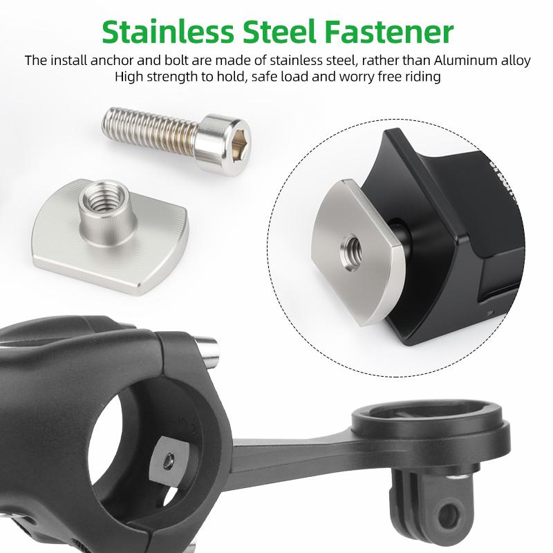 Bicycle Stem Computer Extension Stand Headlight Holder For Tarmac SL7/SL8 Camera Mount Bracket Fits DJI Insta360 Gopro Adaptors