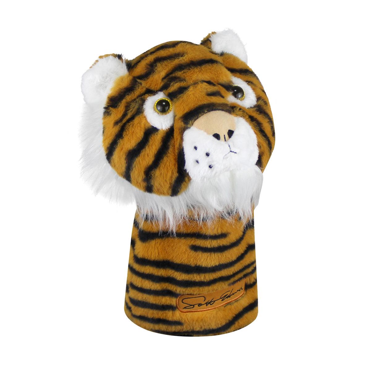 Tiger Head Plush Golf Club Cover - Scratch & Wear Resistant for Wood/Driver