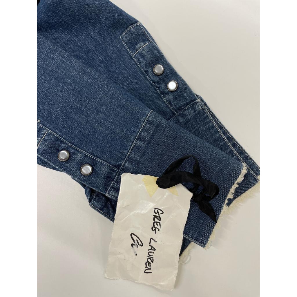 GREG LAUREN Denim Western Shirt/ tops * There is no size description. IndigoUsed