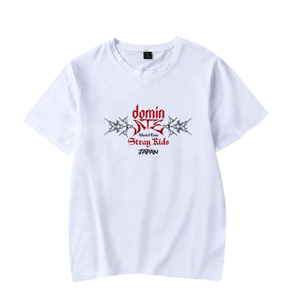 Dámská Pánská Trička StrayKids Potisk Písmen Letní Ležérní Dámské Pánské Oblečení Módní Trička