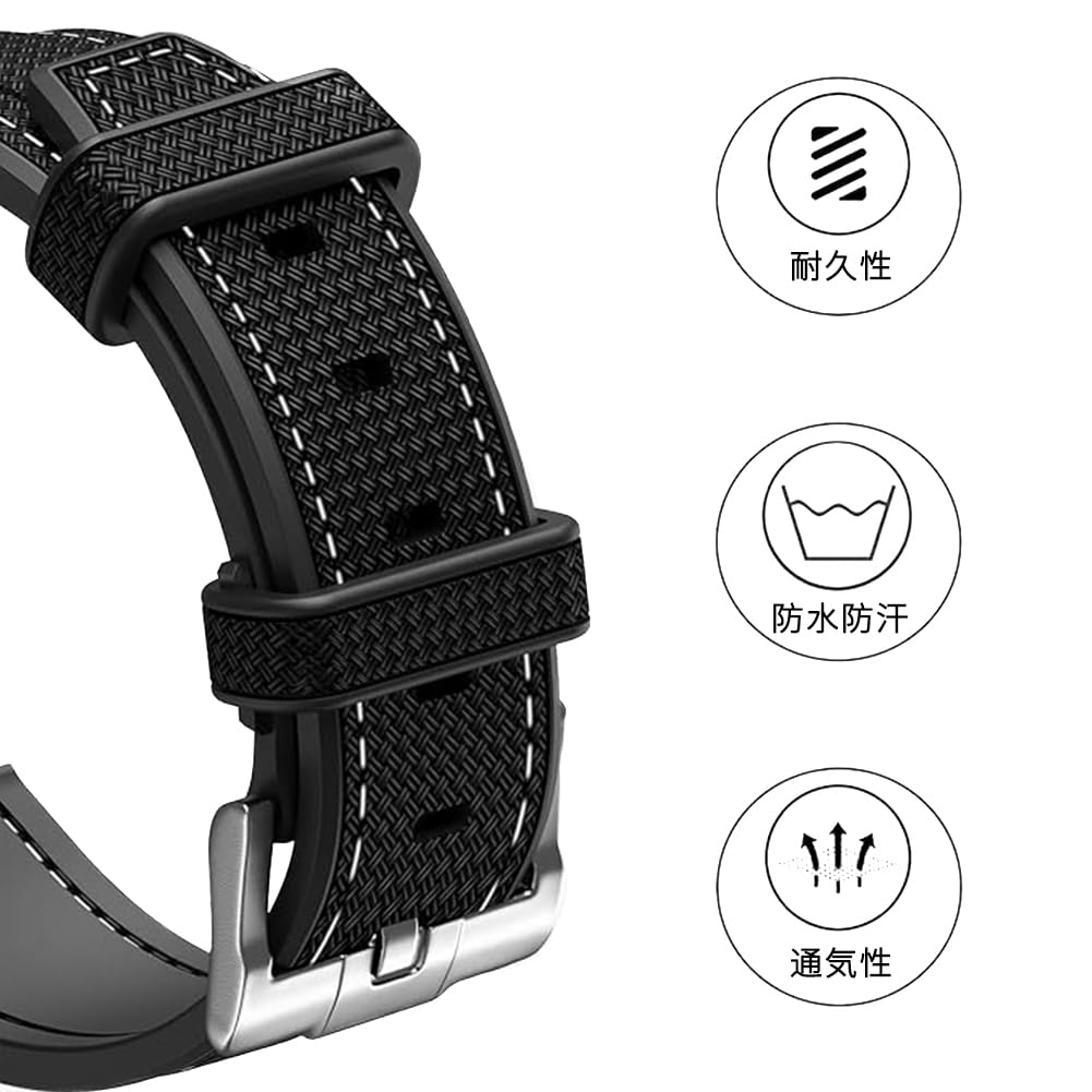 Sibehill 20mm Replacement Silicone Watch Band for Omega and X, Swatch, MoonSwatch, Speedmaster.