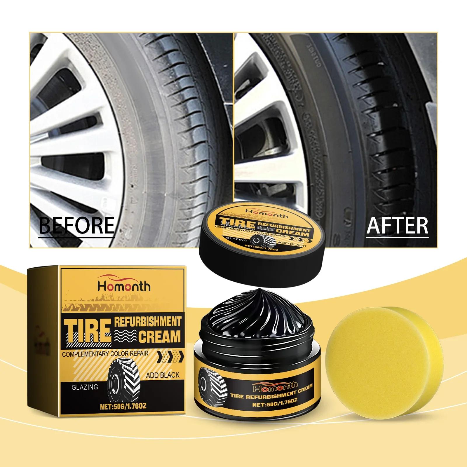 

Auto Tire Polishing Paste Tire Rubber Anti-aging Waterproof Anti-fouling Protective Sealant Gloss Hydrophobic Coating Lubricant 50 ML