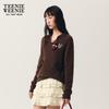 Teenie Weenie Women's Cartoon Bear Polo Knit Sweater