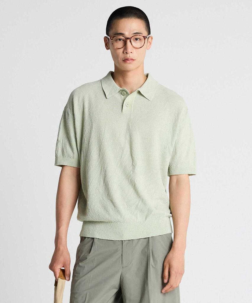 STCO Boucle Collar Knit Light Green (Oversized)_Sktvb54Osq