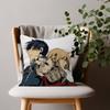Fullmetal Alchemist Anime Pillow Case Plush Fabric Soft Double Sided Print Sofa Cushion Cover Throw Pillow Covers
