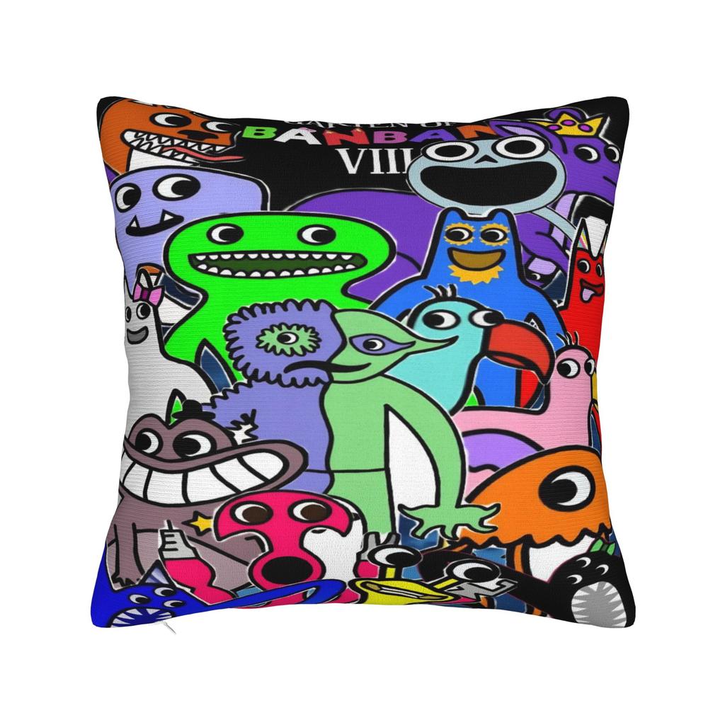 Home Decor Garten of Banban Horror Game Pillowcase Accessories  Pillow Covers Zipper Multi Size