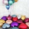 Heart-Shaped Metallic Balloon & Star Foil Balloon Set, 18-inch Birthday Party Decor