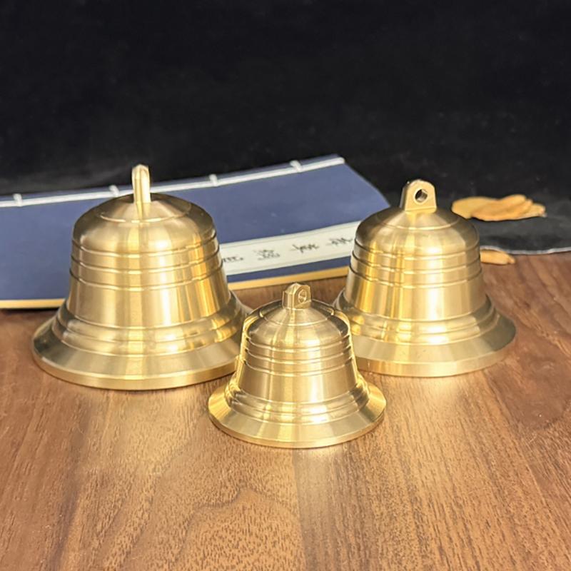 Copper Bell Diy Crafts Keychain Charms Hanging Pendants Jewelry Doorbell Ornaments For Home Office