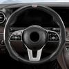 5D Carbon Fiber Car Steering Wheel Cover Anti-slip Booster For Cadillac ESCALADE ESV CT4 CT5 CT6 XT4 XT5 XT6 LYRIQ ATS CTS SRX