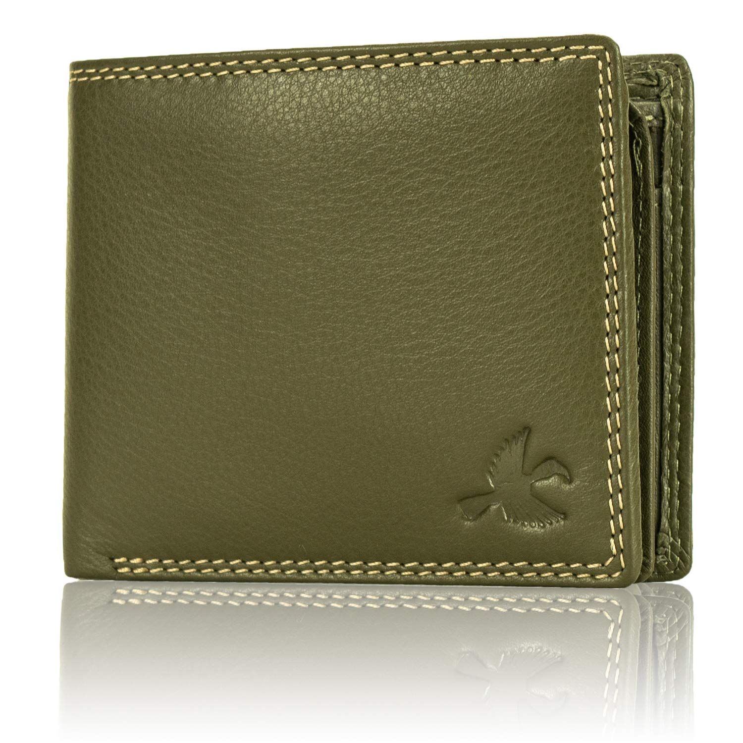 Мужской бумажник Stella Aqua с RFID-блокировкой из кожи синий — фото 11