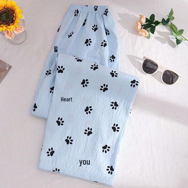 Women's Miracle Pajama Pants: Spring/Summer, Loose, Mosquito-Proof, Thin Casual Wear for Walks and Air-Conditioned Rooms.