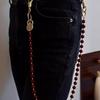 2025 Bohemian Wasteland Pants Chain with Chinese Style Pendant Keychain