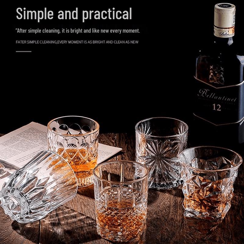 MDNG Striped Handmade Whiskey Glass