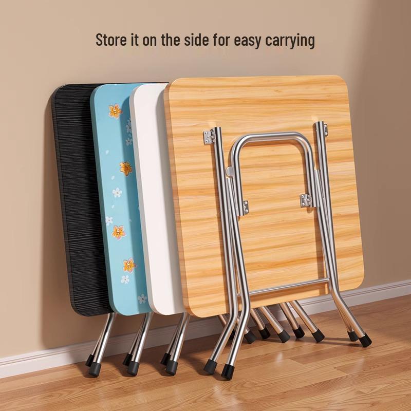 Compact Folding Dining Table for Small Spaces - Indoor/Outdoor Use, Square & Round Options Available