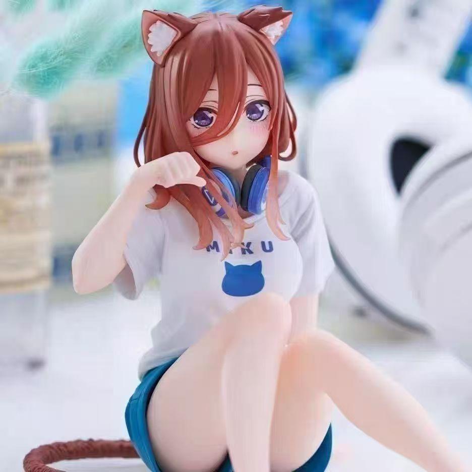 Life in Another World Zhi Nino with cat ears Sanjiu anime Bunny Girl Beautiful girl Can be Compact PVC Table setup Room Gifts