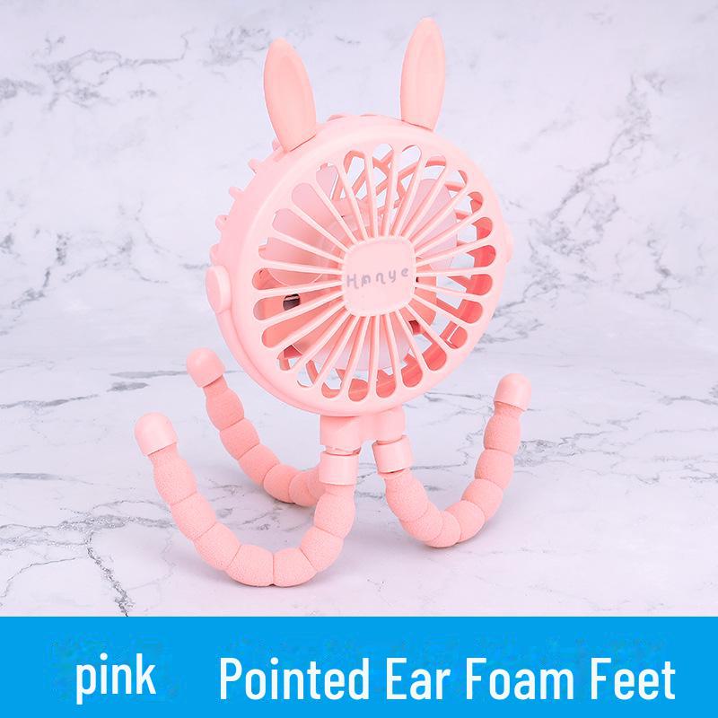 Versatile Portable Mini Fan: Hangable, Standable, or Wrappable - Ideal for Dorms and Outdoor Use