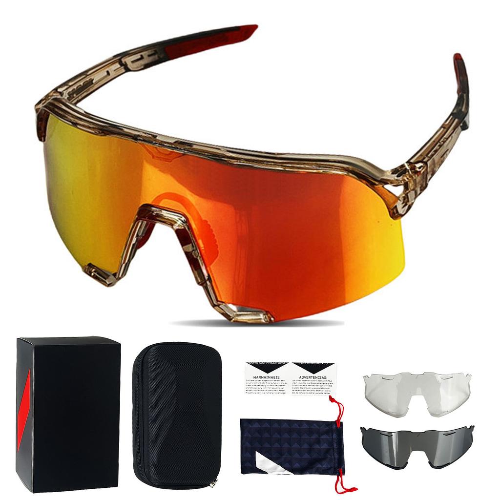Cycling Sports Glasses Men and Women Mountaineering Running Outdoor Sports Glasses Cycling Sunglasses Lightweight