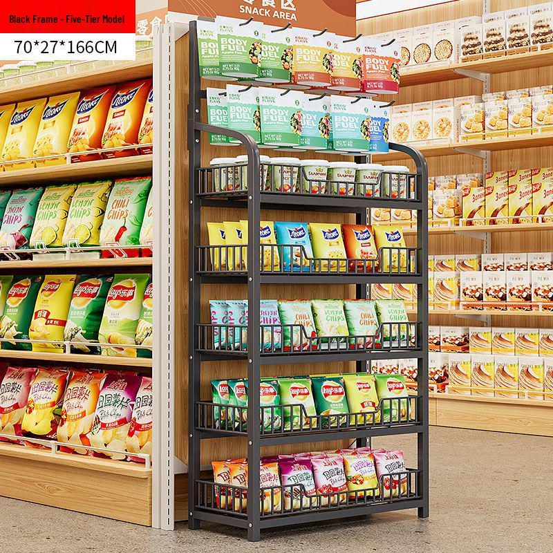 Multi-layer Snack & Drink Display Stand for Checkout Counters and Toy Shelves