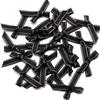 30pcs 4*5cm Polyester Satin Ribbon Bows Colourful Golden-edged Bowknots For Christmas Party DIY Clothing Headwear Gifts Decor