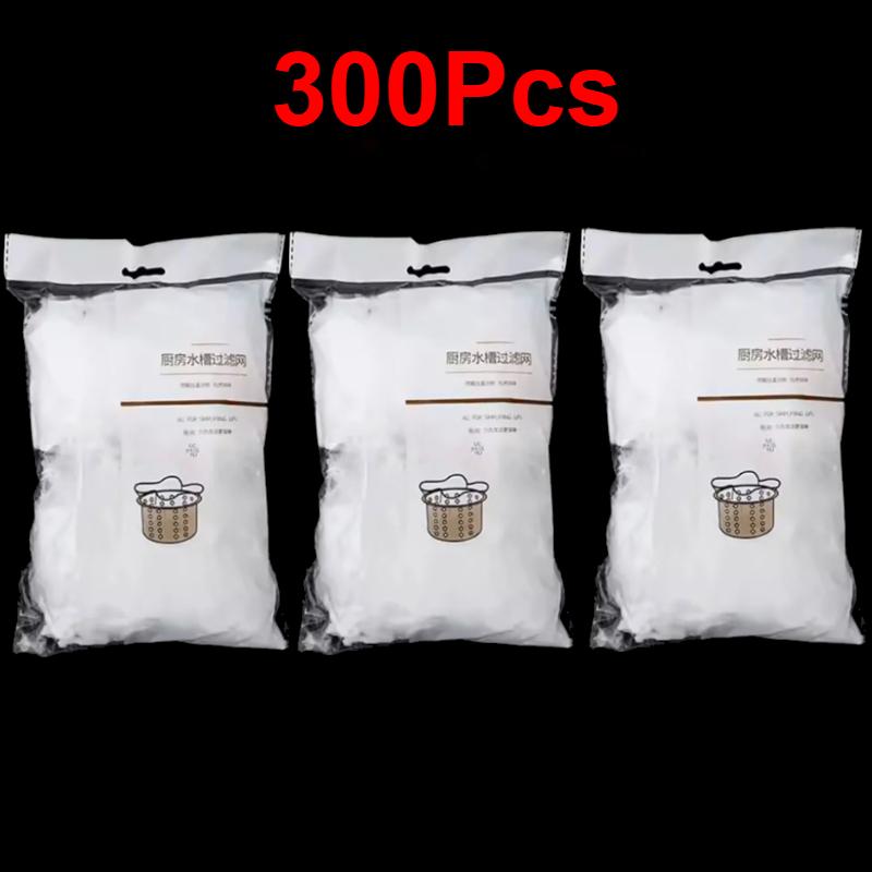 30-300Pcs Disposable Kitchen Sink Filter Sewer Drain Anti-blocking Garbage Bag Pool Leak Mesh Bag Mesh Strainer Sink Garbage Net