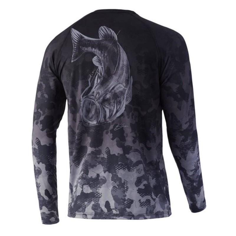 Mens Quick-Dry UV Protection Fishing Shirt Long Sleeve Breathable Outdoor Performance Top Summer Angling