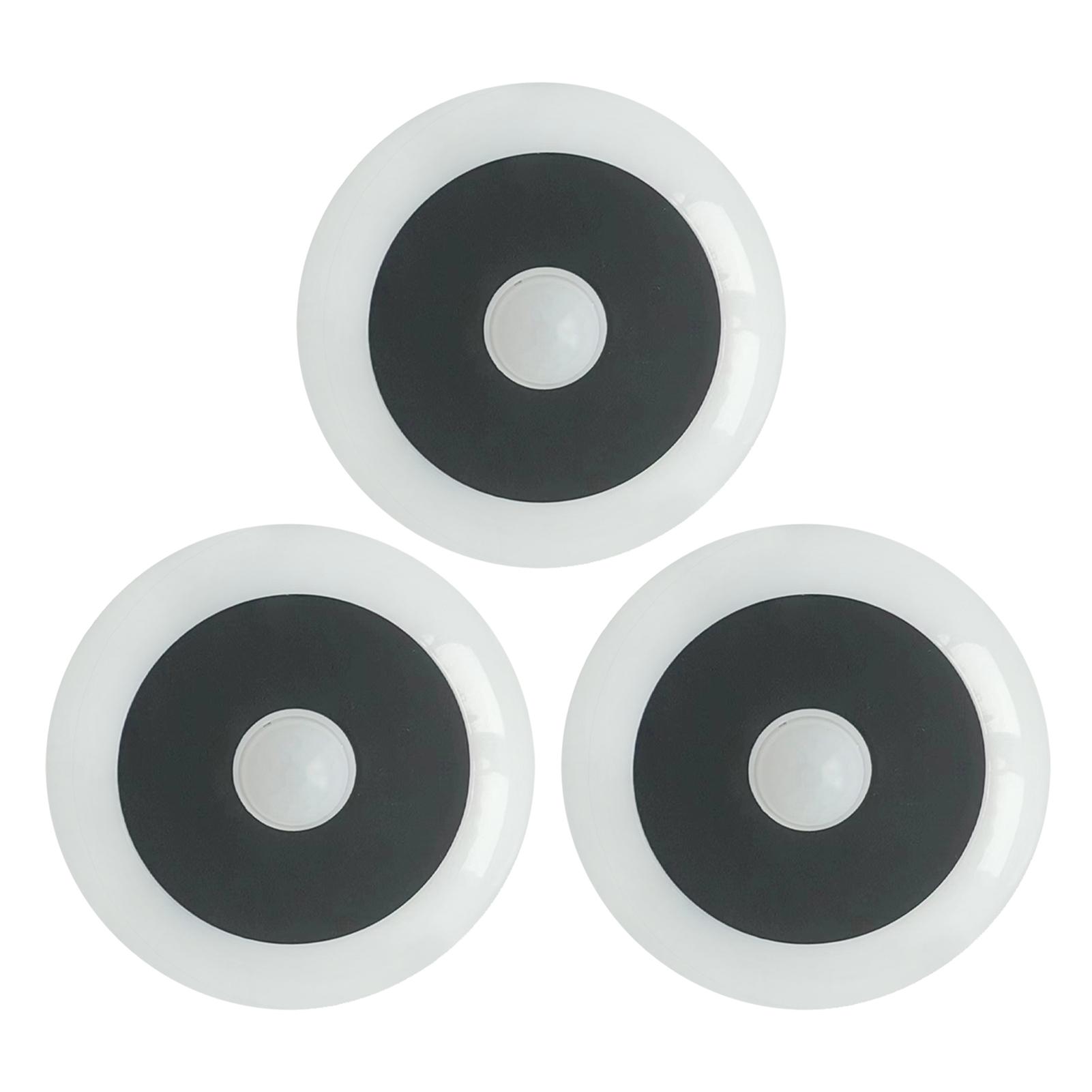 

Маленький круглый интеллектуальный датчик света беспроводной датчик движения активация ночник для комнаты кухня проход 1PCs теплый белый