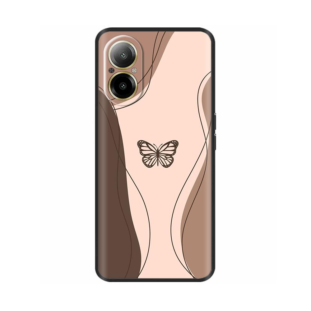 For Realme C67 4G Case Phone Cover Cool Sweet Soft Smooth Liquid Silicone Bumper For Oppo Realme C67 Full Protection Back Cover