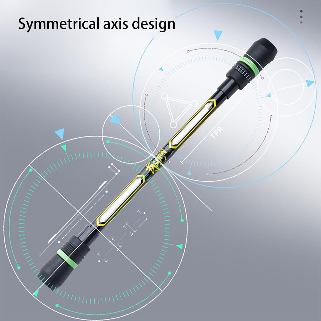 Kreativer Minimalistischer Drehstift, Stressabbau-Stift, Lustiger Schwarz-Wasserbasierter Stift zum Drehen in der Hand, Multifunktional zum Schreiben