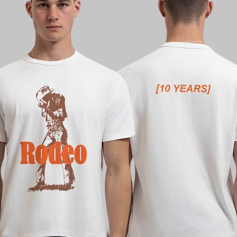 

Rodeo 10 Years Anniversary Cowboy White T-Shirt 4XL