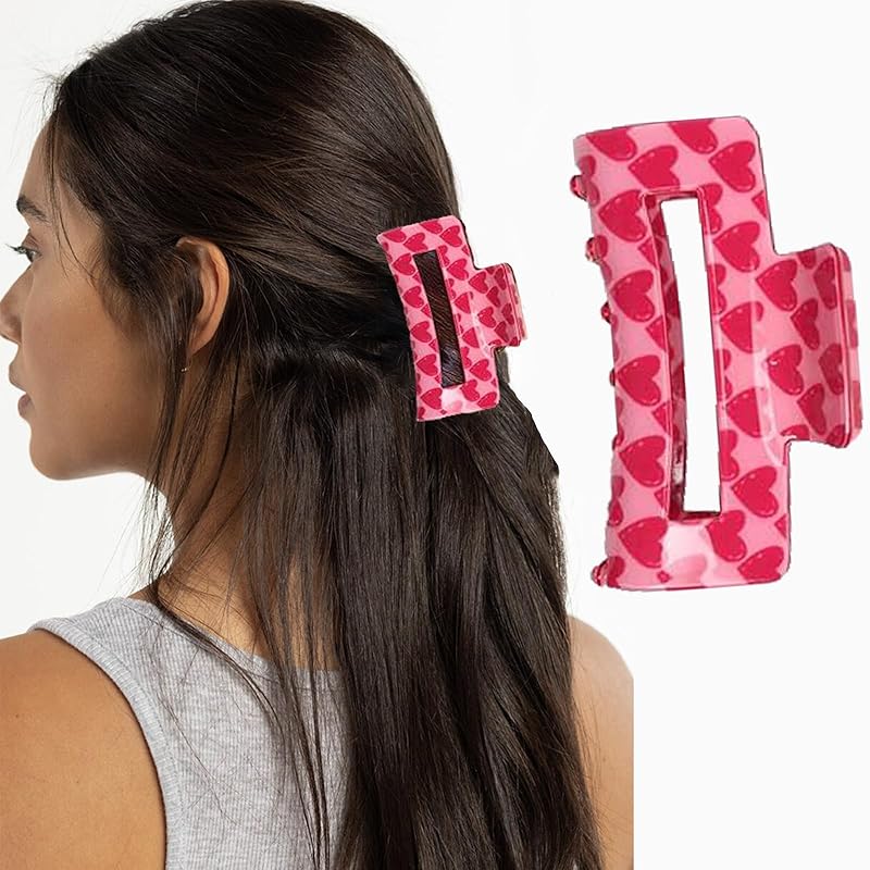 10pcs Black Bow Small Hair Clips - Cute Retro Bow Hair Claw Clips Sweet&Cool Small Bangs Claw Clips Black Velvet Designs Hair Clip Mini Duckbill 1pcs Pink Heart