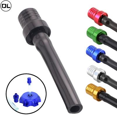 Motorcycle Gas Fuel Cap Single Way Valves Vent Breather Hoses Tubes for Motocross Quad Dirt Pit Bike Fuel Tank Breather Pipe