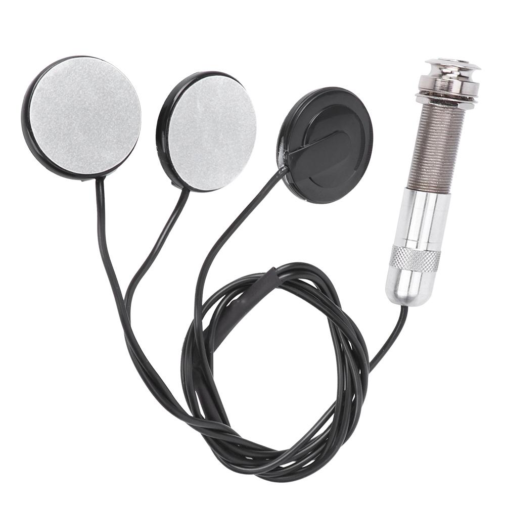 Piezo Pickup Transducer 3 Sensors for Guitar Ukulele Musical Instrument Accessories 6.35mm