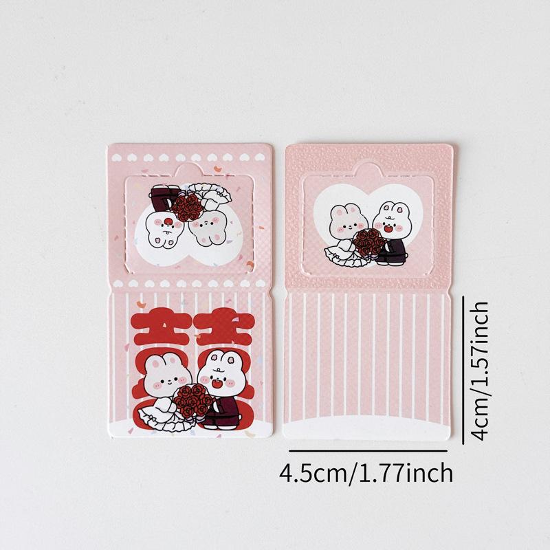 Cute Cartoon Scratch-off Message Card for Weddings, Birthdays, and Surprises