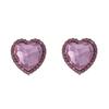 Valentine's Day personalized retro exquisite light luxury heavy industry alloy inlaid glass rhinestone exaggerated love female stud earrings