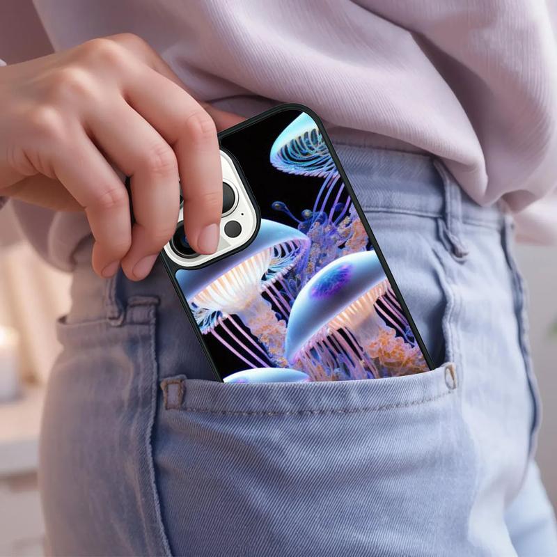 Magic Jellyfish Phone Case For iPhone 17 Air 15 16e 14 13 Pro Max Coque 12 11 Pro Max PLUS cover