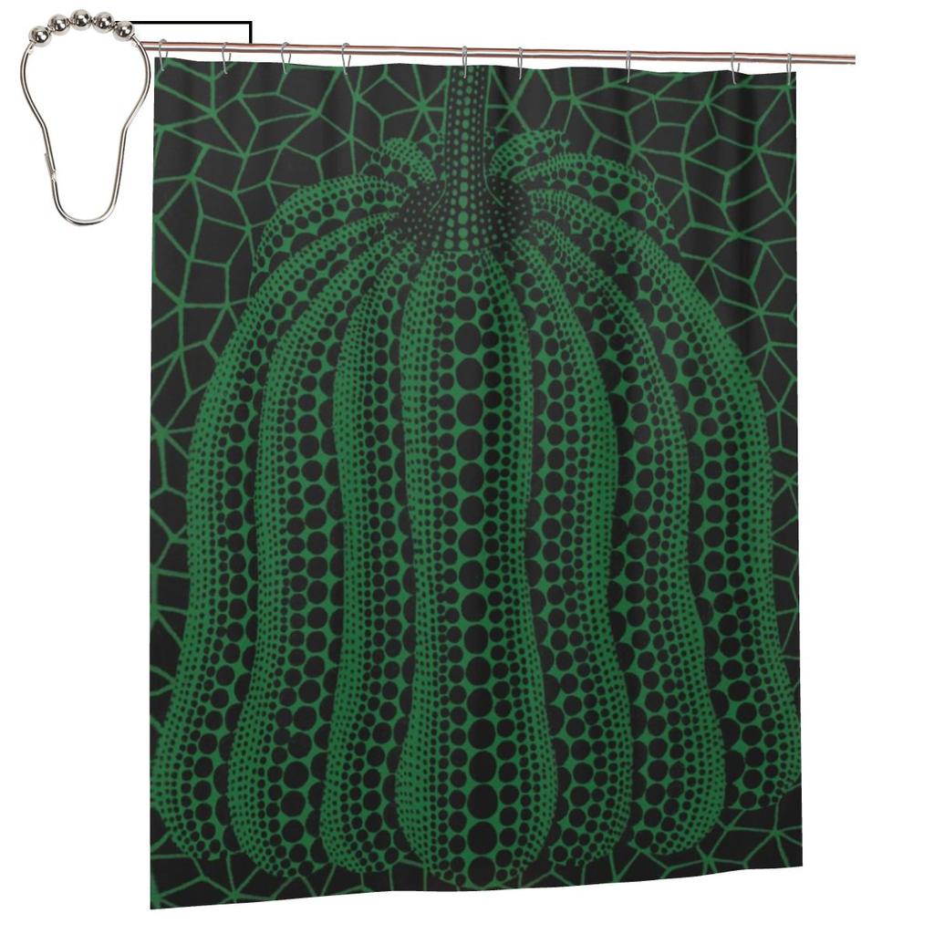Perdea de duș Abstractă cu dovlecei Yayoi Kusama Baie Poliester Impermeabilă Perdele de baie cu cârlige
